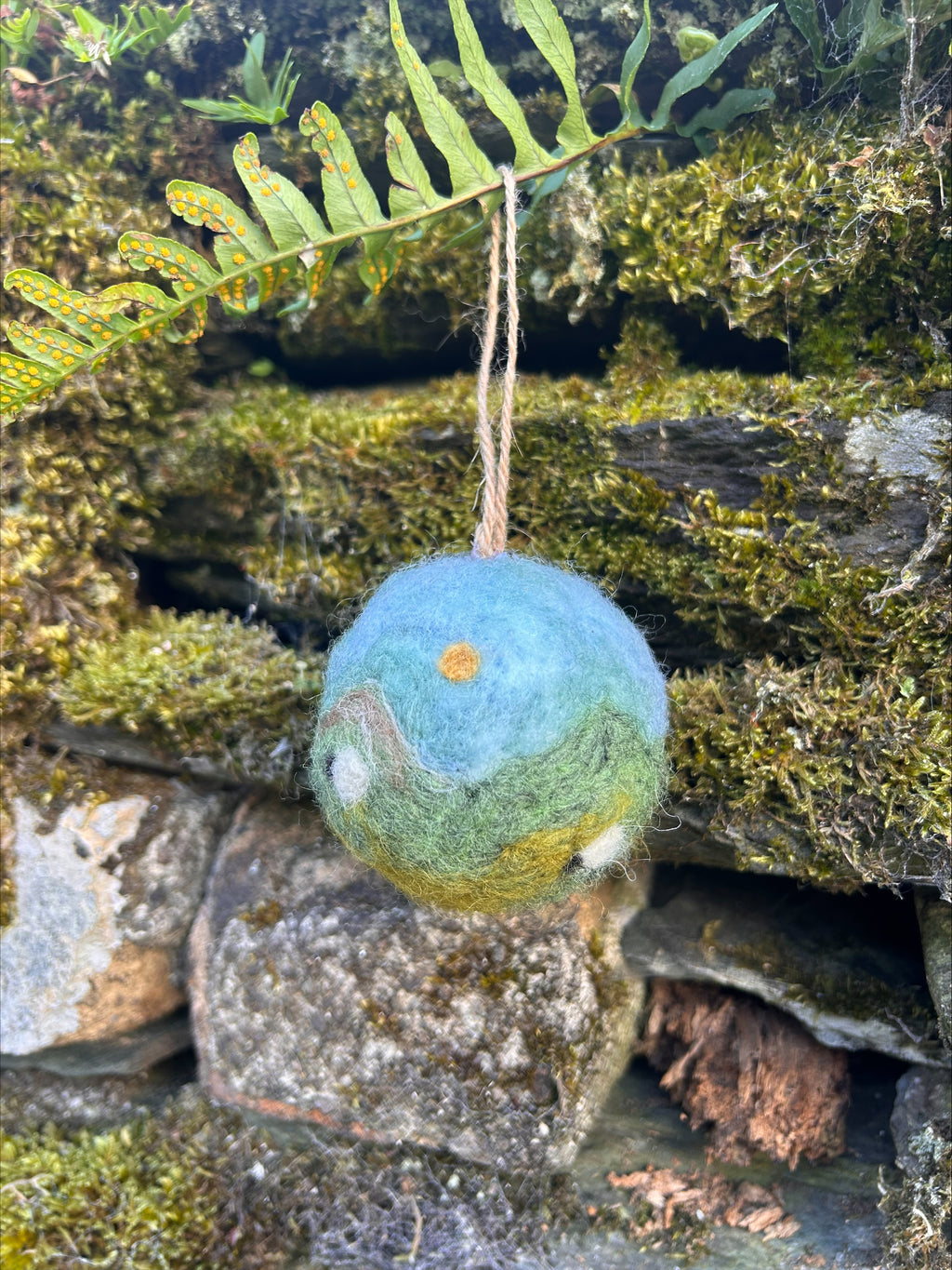 Lake District Sheep Landscape Christmas Bauble
