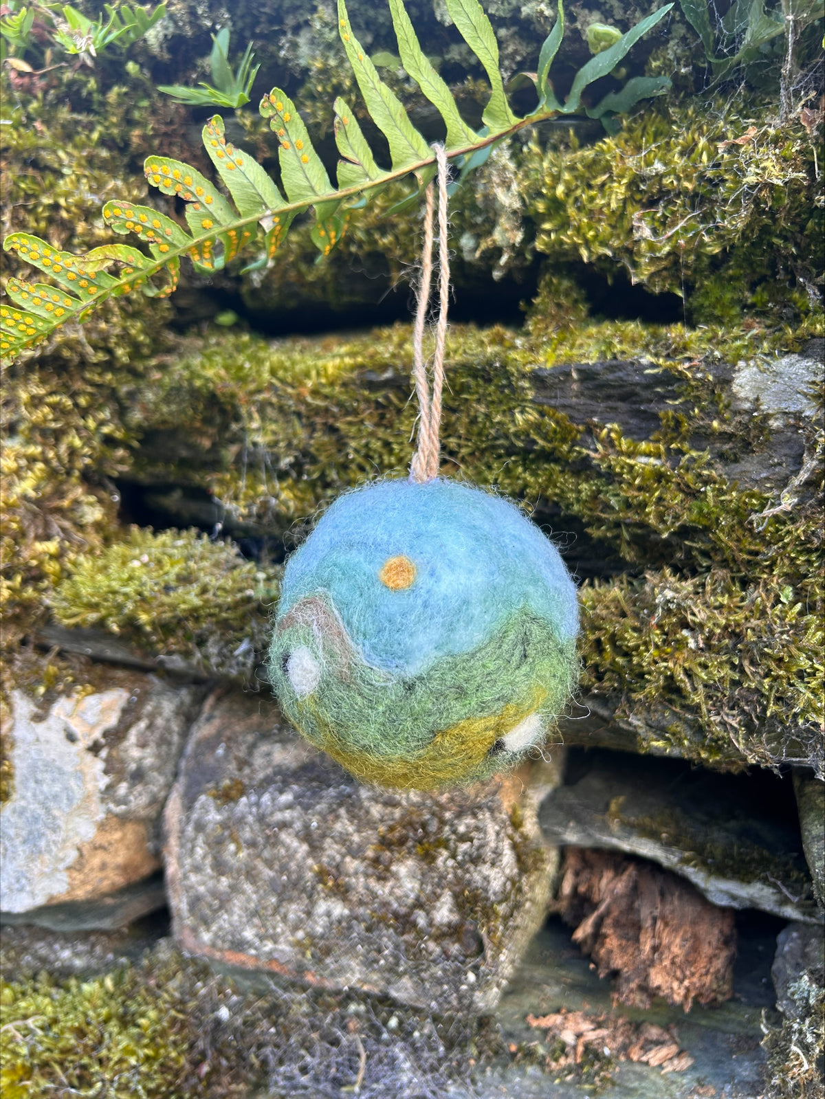 Lake District Sheep Landscape Christmas Bauble